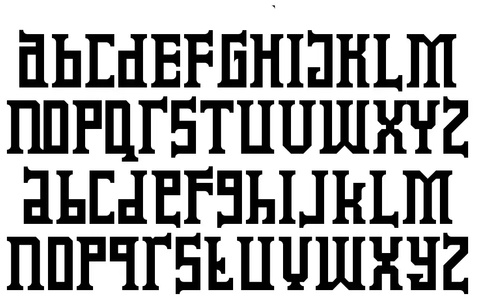 Koruptor and the Bitches font