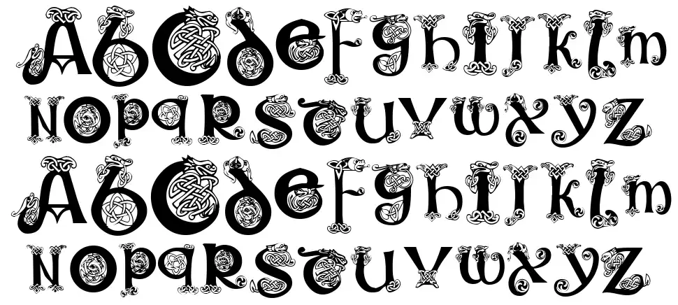 KR Keltic One font