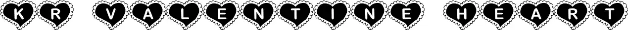 KR Valentine Heart font