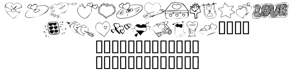 KR Valentines 2006 Seven font
