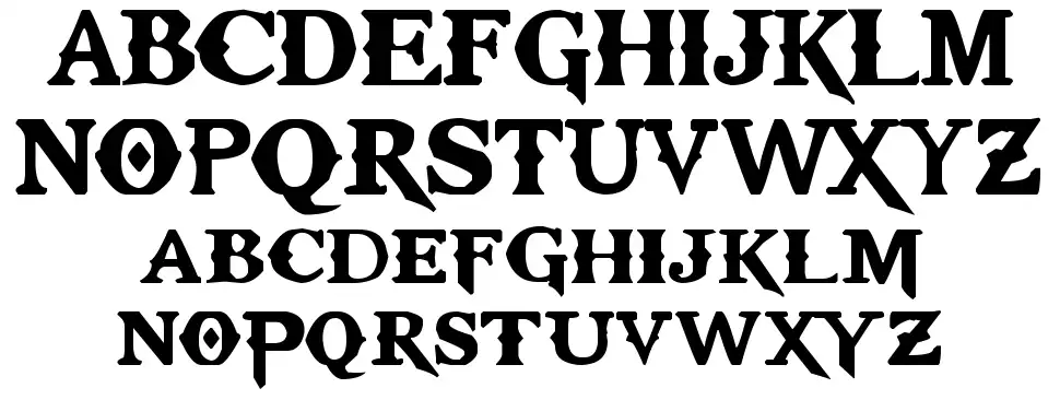Kratos TrueType font