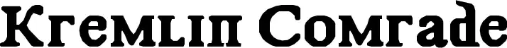 Kremlin Comrade font