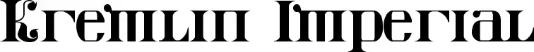 Kremlin Imperial font