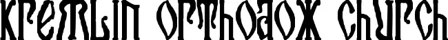 Kremlin Orthodox Church font