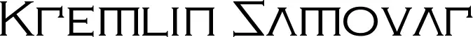 Kremlin Samovar font