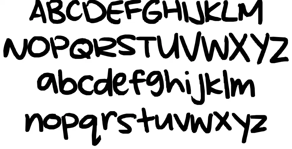Kylie's hand font