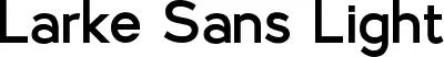 Larke Sans Light