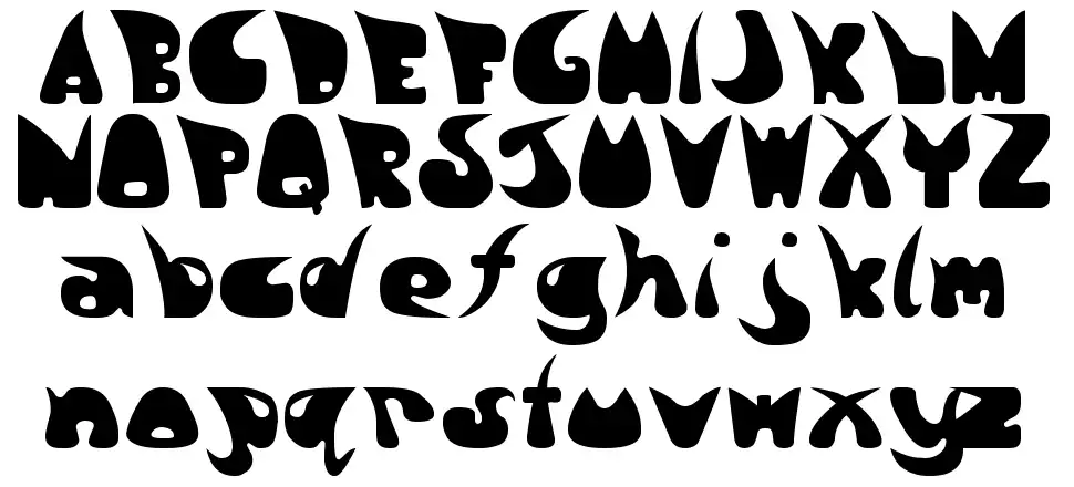 Lava Silhouettes font
