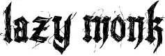 Lazy Monk font