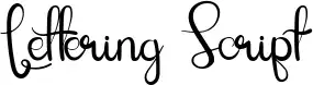Lettering Script