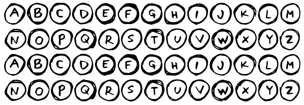 letters in circles font by vladimir nikolic fontriver letters in circles