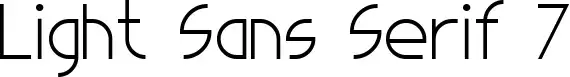 Light Sans Serif 7
