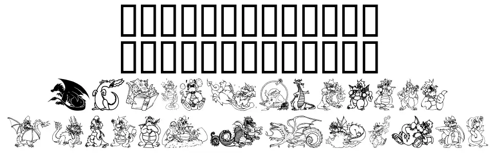 Lisa's Dragons font