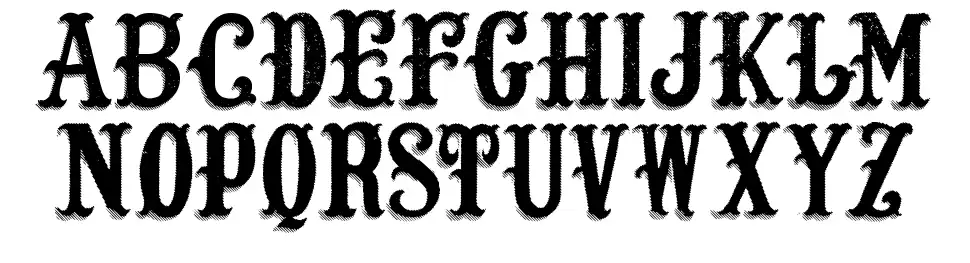 Lost Saloon font