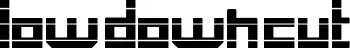 Low Down Cut font