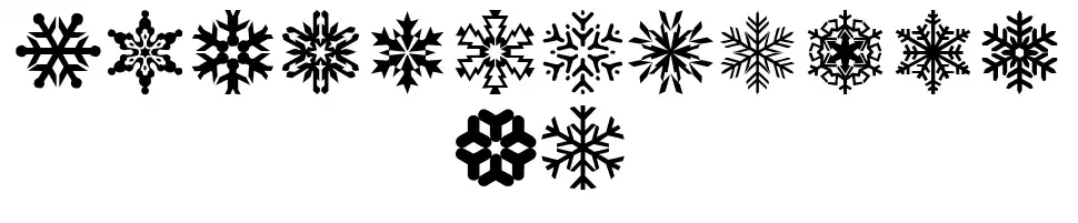 LP Snowflake font