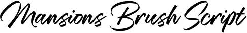 Mansions Brush Script