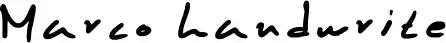 Marco handwrite