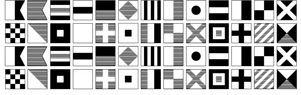 Maritime Flags font
