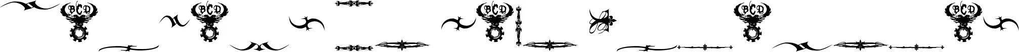 Marquis De Sade Ornaments font