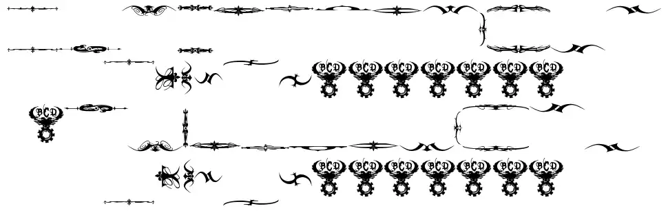 Marquis De Sade Ornaments font