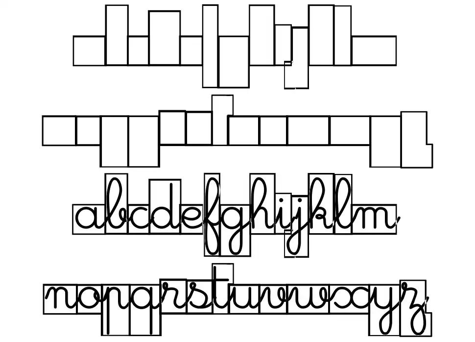 Maternellecolor Cursive Case font