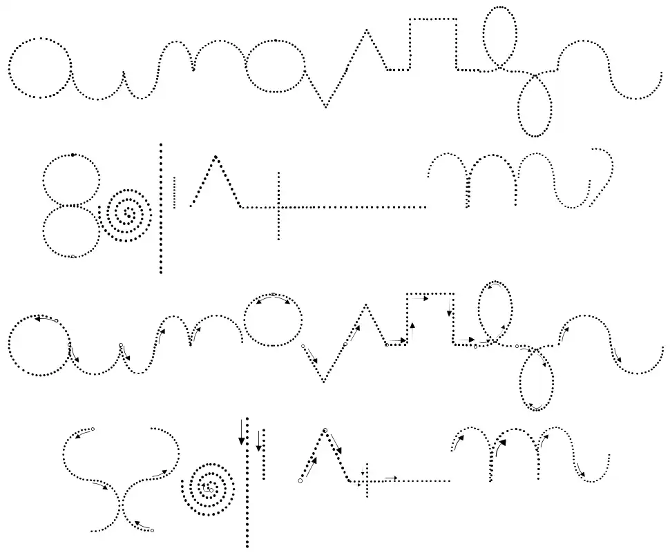 Maternellecolor Graphisme 2 font