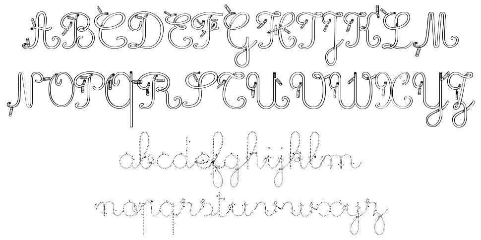 Maternellecolor Trace Cursive font