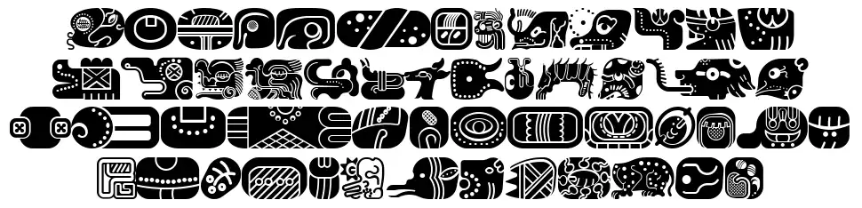 Mayan Glyphs font