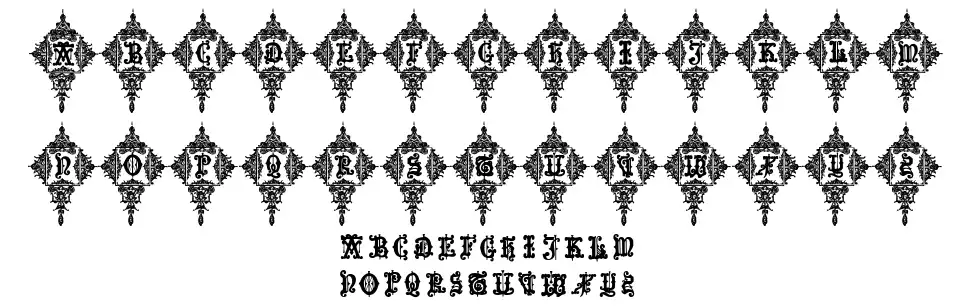 Medieval Sorcerer Ornamental font