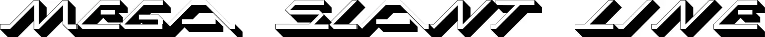 Mega Slant Line font