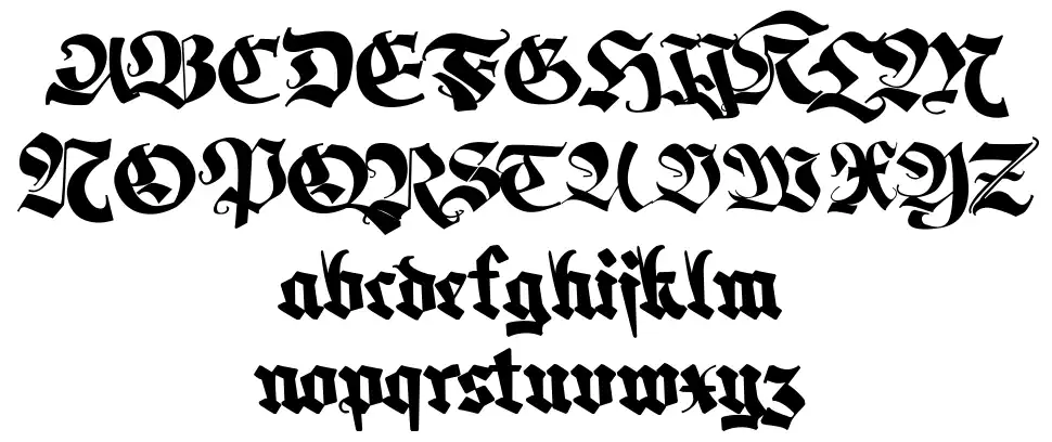 Memela Fraktur font