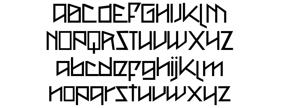 Metal as in heavy font