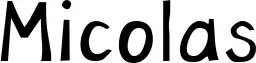 Micolas font