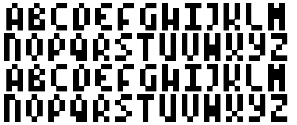 Mode X font