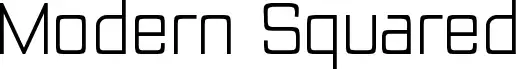 Modern Squared font