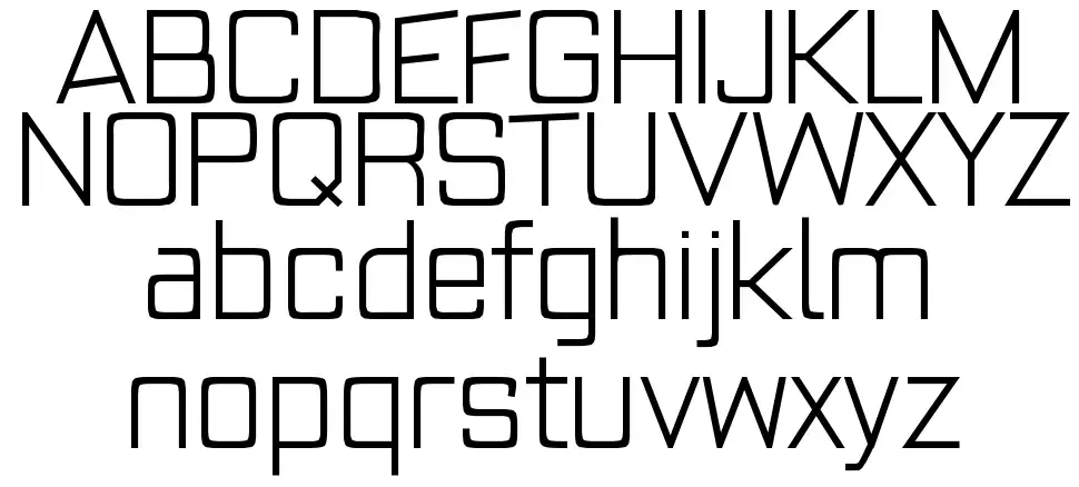 Modern Squared font