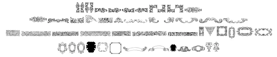 Mortised Ornaments font