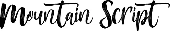 Mountain Script