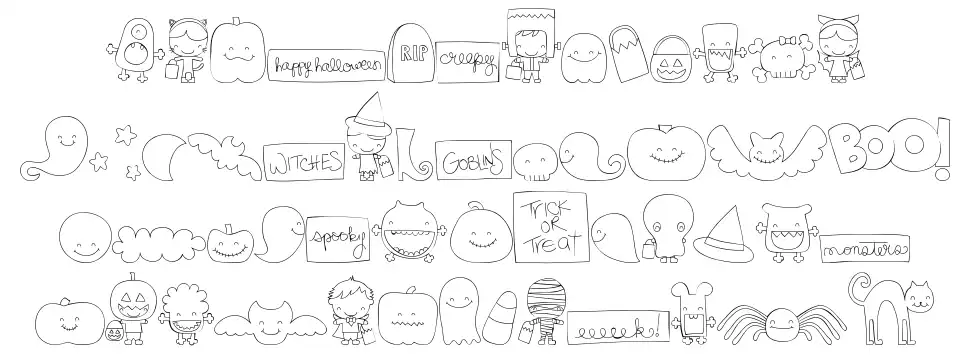 MTF Sweet Halloween Dings font