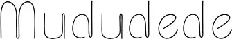 Mududede font