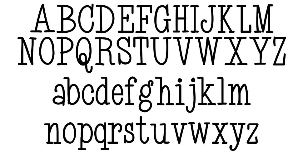 My Skinny Type schriftart