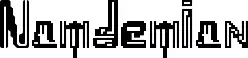 Namdemian font