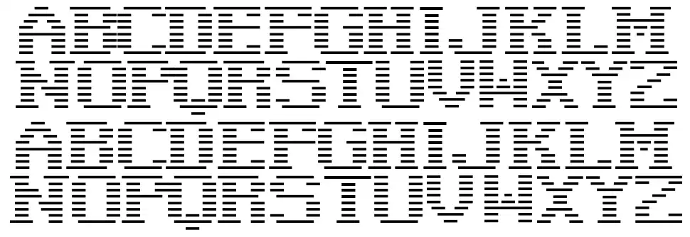 Negative Tuning font