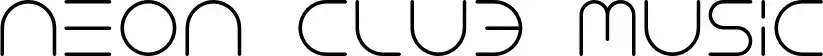 Neon Club Music font