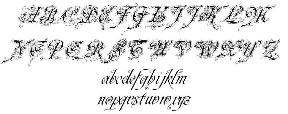 Neue Zier Schrift font