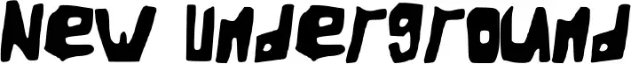 New Underground font