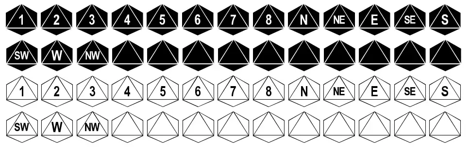 Octohedron font