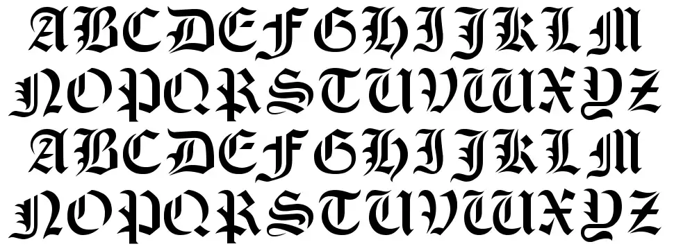Olde Stencil font