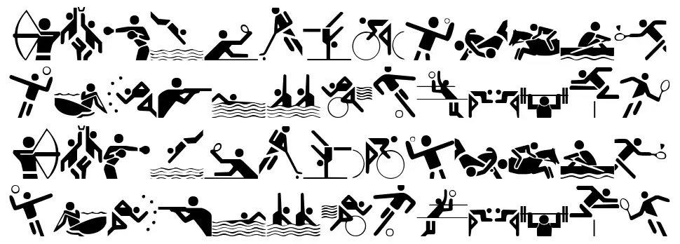 Olympicons font